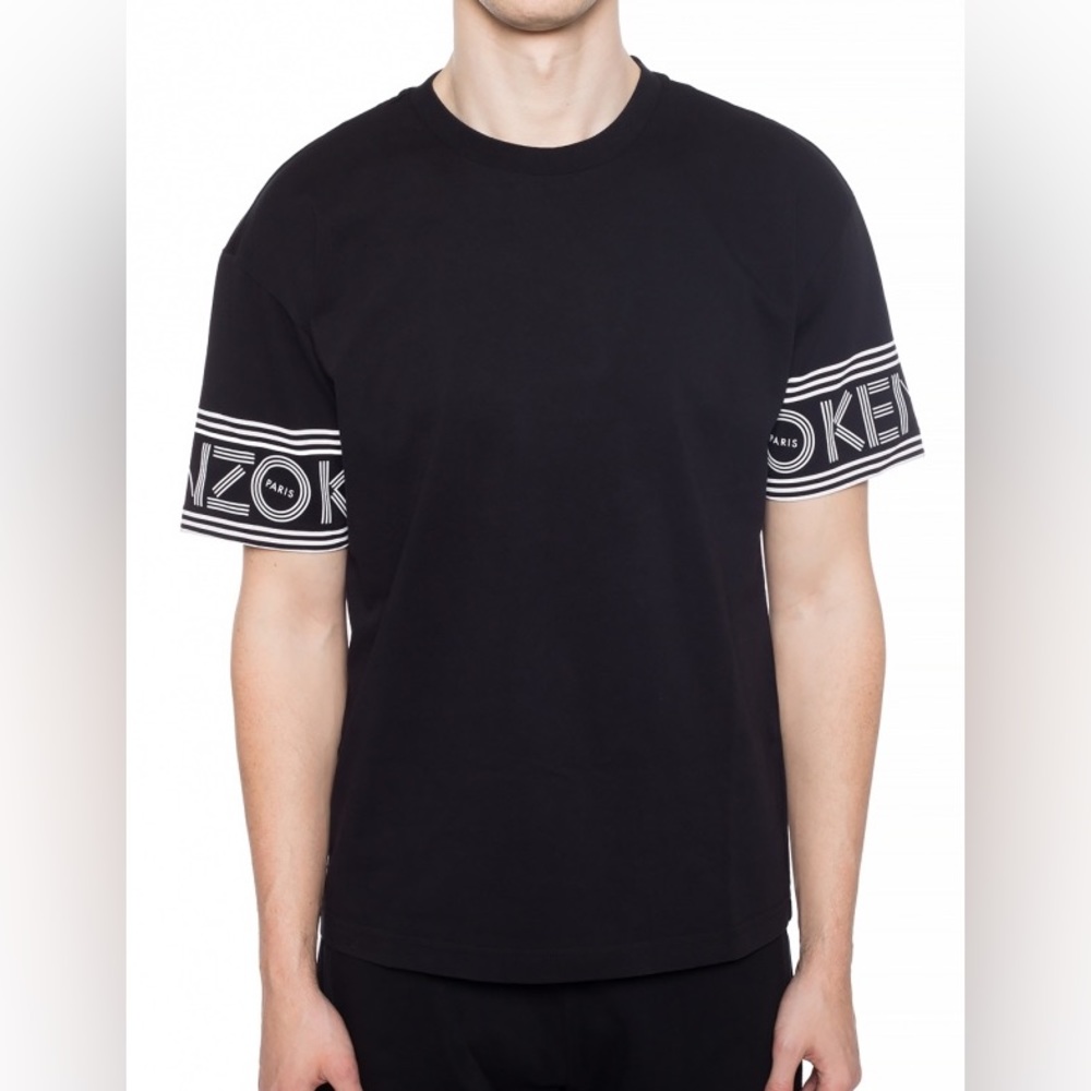 Kenzo Paris Cuff Print Logo T-Shirt